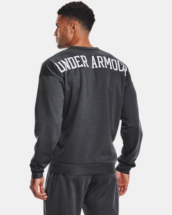 Men's UA RECOVER™ Crew Long Sleeve in Black image number 1